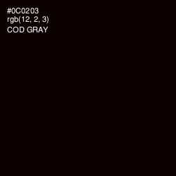#0C0203 - Cod Gray Color Image